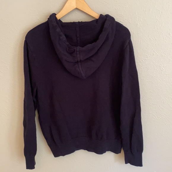 J Crew Men’s Sweater Hoodie, Navy, Size Small - Picture 2 of 8
